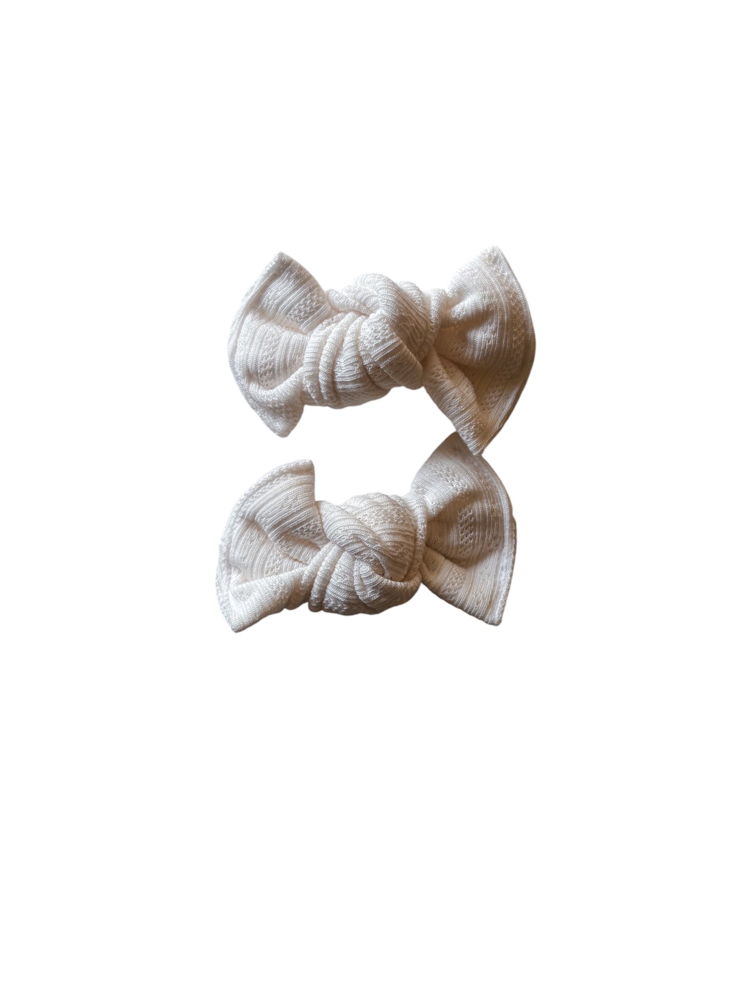 Pointelle White Clips