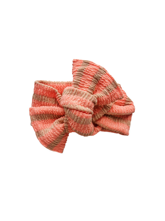 Coral&brown stripe regular