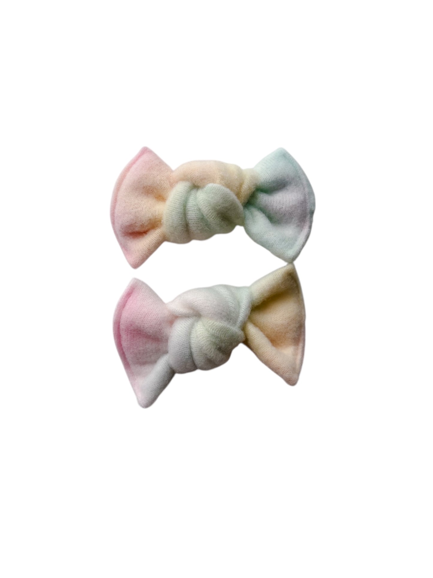 Pastel tie dye clips