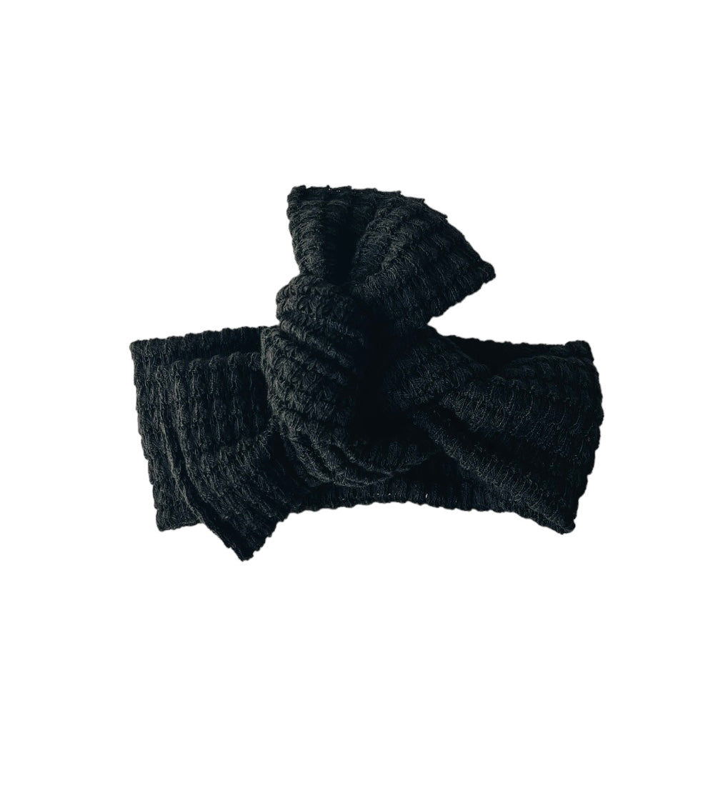 Black knit chunk regular